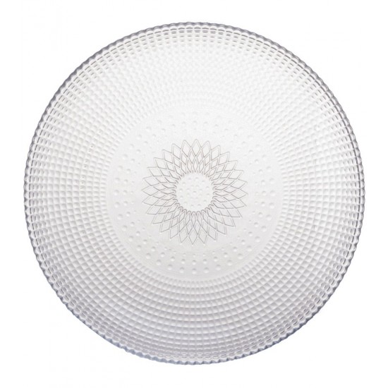 Prato 19cm Para Sobremesa Oriental de Vidro